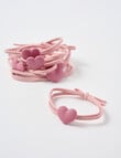 Switch Hair Ties, 6-Piece, Dusky Pink product photo View 04 S