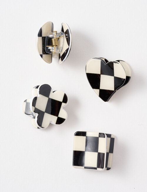 Switch Mini Checker Claw Clip, 4-Piece product photo View 02 L