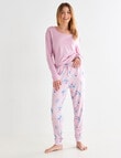 Zest Sleep Soft Touch Jogger, Lavender Hibiscus product photo View 03 S