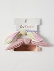 Switch Knot Bow Hair Tie, 2-Pack, Pink product photo View 02 S