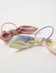 Switch Knot Bow Hair Tie, 2-Pack, Pink product photo View 03 S
