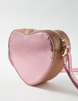 Mac & Ellie Rainbow Heart Satchel, Pink product photo View 03 S