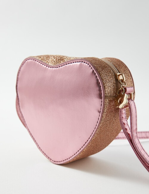 Mac & Ellie Rainbow Heart Satchel, Pink product photo View 03 L