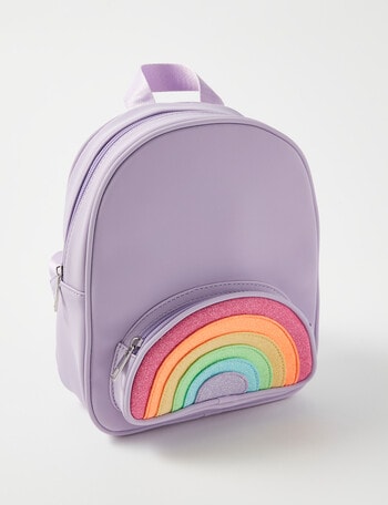 Mac & Ellie Rainbow Backpack, Mauve product photo