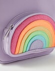 Mac & Ellie Rainbow Backpack, Mauve product photo View 02 S