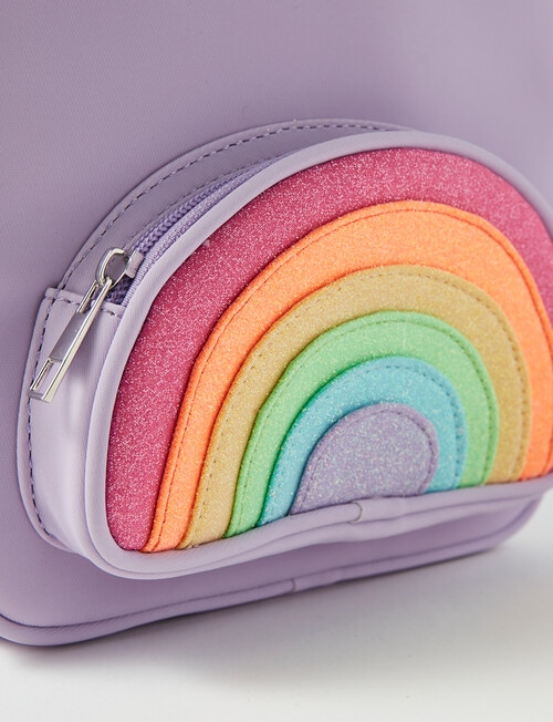 Mac & Ellie Rainbow Backpack, Mauve product photo View 02 L