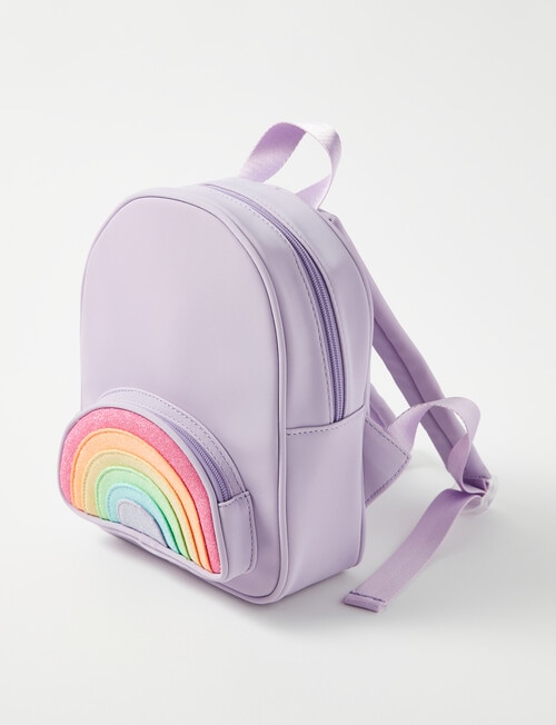 Mac & Ellie Rainbow Backpack, Mauve product photo View 05 L