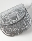 Mac & Ellie Glitter Cross Body Bag, Silver product photo View 02 S