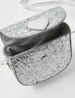 Mac & Ellie Glitter Cross Body Bag, Silver product photo View 03 S