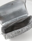 Mac & Ellie Glitter Cross Body Bag, Silver product photo View 04 S