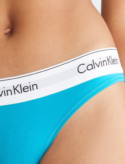 Calvin Klein Modern Cotton Thong Brief, Cool Breeze, XS-L product photo View 02 L
