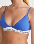 Calvin Klein Modern Cotton Lighlty Lined Triangle Bra, Dazzling Blue, XS-XL product photo View 02 S