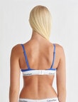 Calvin Klein Modern Cotton Lighlty Lined Triangle Bra, Dazzling Blue, XS-XL product photo View 03 S