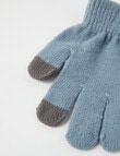 Mac & Ellie Contrast Fingertip Glove, Blue product photo View 02 S