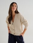 Whistle Rib Cardigan, Oatmarle product photo View 04 S