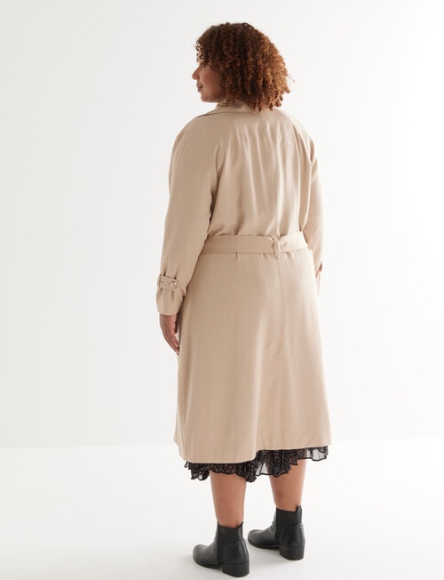 Studio Curve Trench Coat, Camel product photo View 02 L