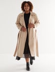 Studio Curve Trench Coat, Camel product photo View 03 S