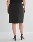 Studio Curve Belted 2Way Stretch Pencil Skirt, Black product photo View 02 S