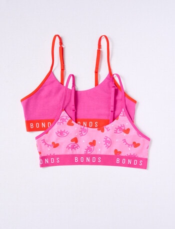 Bonds Hipster Scoop Crop Top, 2-Pack, Eye Love product photo