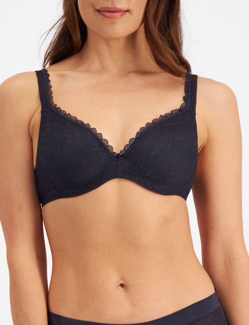 Berlei Barely There Lace Tshirt Bra, Navy, B-E product photo
