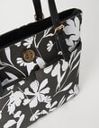 Boston + Bailey Floral Printed Tote Bag, Black & White product photo View 03 S