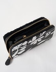 Boston + Bailey Full Size Floral Print Wallet, Black & White product photo View 05 S
