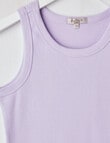 Switch Rib Singlet, Lavender product photo View 02 S
