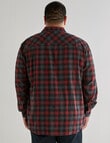 Chisel King Size Shirt Flannel, Red product photo View 02 S