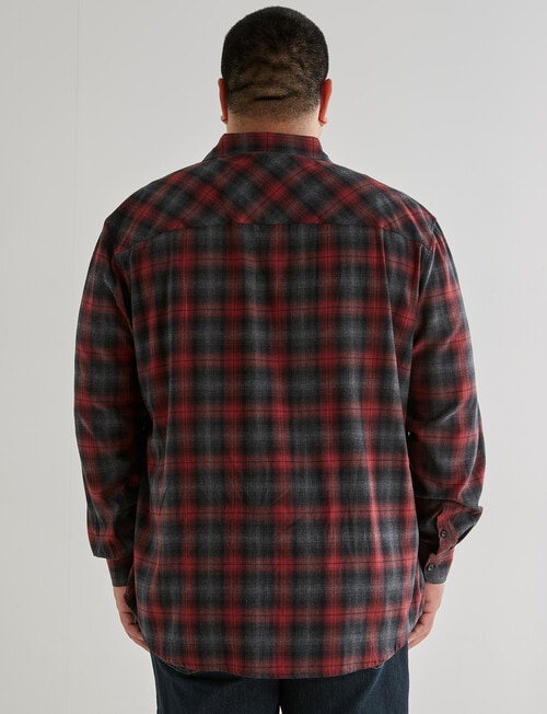 Chisel King Size Shirt Flannel, Red product photo View 02 L