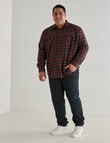 Chisel King Size Shirt Flannel, Red product photo View 03 S