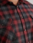 Chisel King Size Shirt Flannel, Red product photo View 04 S