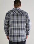 Chisel King Size Shirt Flannel, Blue product photo View 02 S