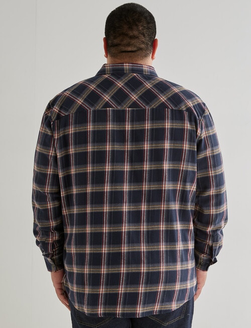 Chisel King Size Shirt Flannel, Blue product photo View 02 L