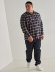 Chisel King Size Shirt Flannel, Blue product photo View 03 S