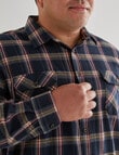 Chisel King Size Shirt Flannel, Blue product photo View 04 S