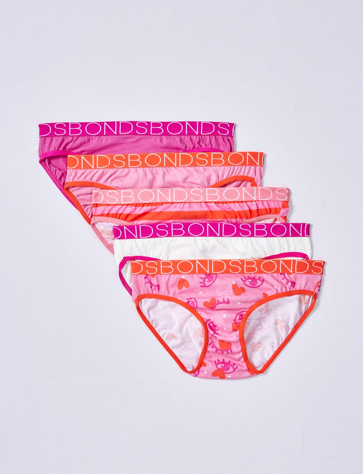 Bonds Multipack Bikini Brief, 5-Pack, Lolly - Underwear