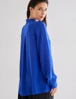Whistle Classic Silk Shirt, Electric Blue product photo View 02 S