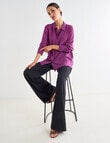 Whistle Classic Silk Shirt Deep, Magenta product photo View 03 S