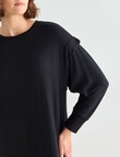 Zest Supersoft Sweater Dress, Black product photo View 04 S