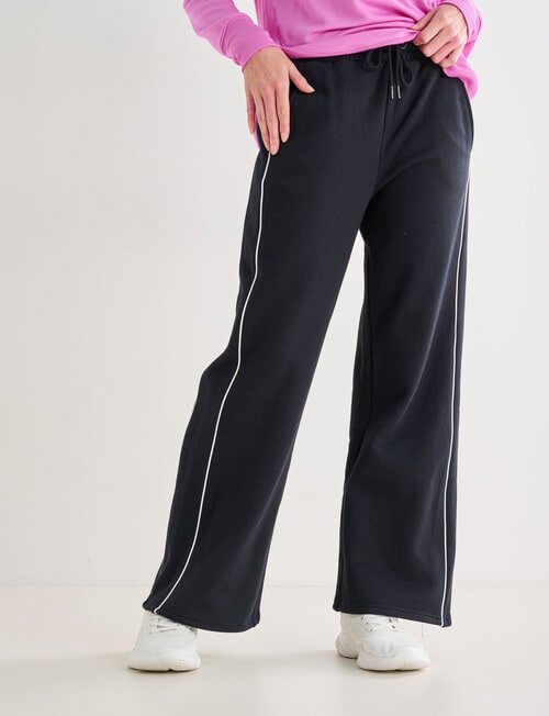 Superfit Wide Leg Trackie, Black product photo View 05 L
