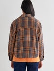 Zest Check Jacket, Navy & Gold product photo View 02 S
