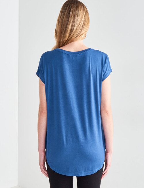 Bodycode Boxy Tee, Blue Ash product photo View 02 L