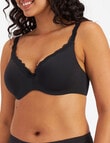 Berlei Barely There Luxe T-Shirt Bra, Black, A-E product photo View 02 S