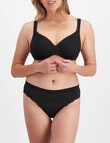 Berlei Barely There Luxe Bikini Brief, Black, 8-20 product photo View 04 S