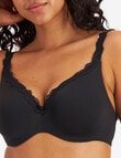 Berlei Barely There Luxe T-Shirt Bra, Black, A-E product photo View 05 S