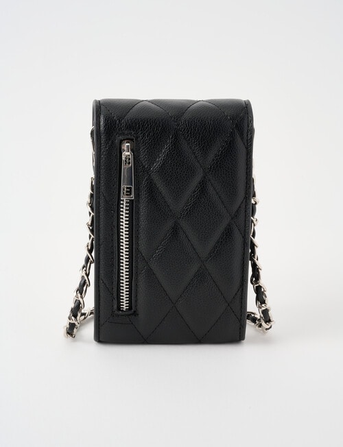 Boston + Bailey Quilted Phone Crossbody Bag, Black product photo View 02 L