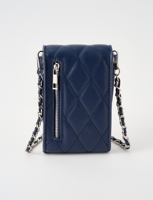Boston + Bailey Quilted Phone Crossbody Bag, Navy product photo View 02 L