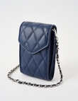 Boston + Bailey Quilted Phone Crossbody Bag, Navy product photo View 03 S