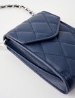 Boston + Bailey Quilted Phone Crossbody Bag, Navy product photo View 05 S