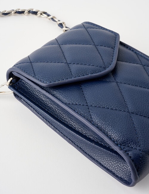 Boston + Bailey Quilted Phone Crossbody Bag, Navy product photo View 05 L